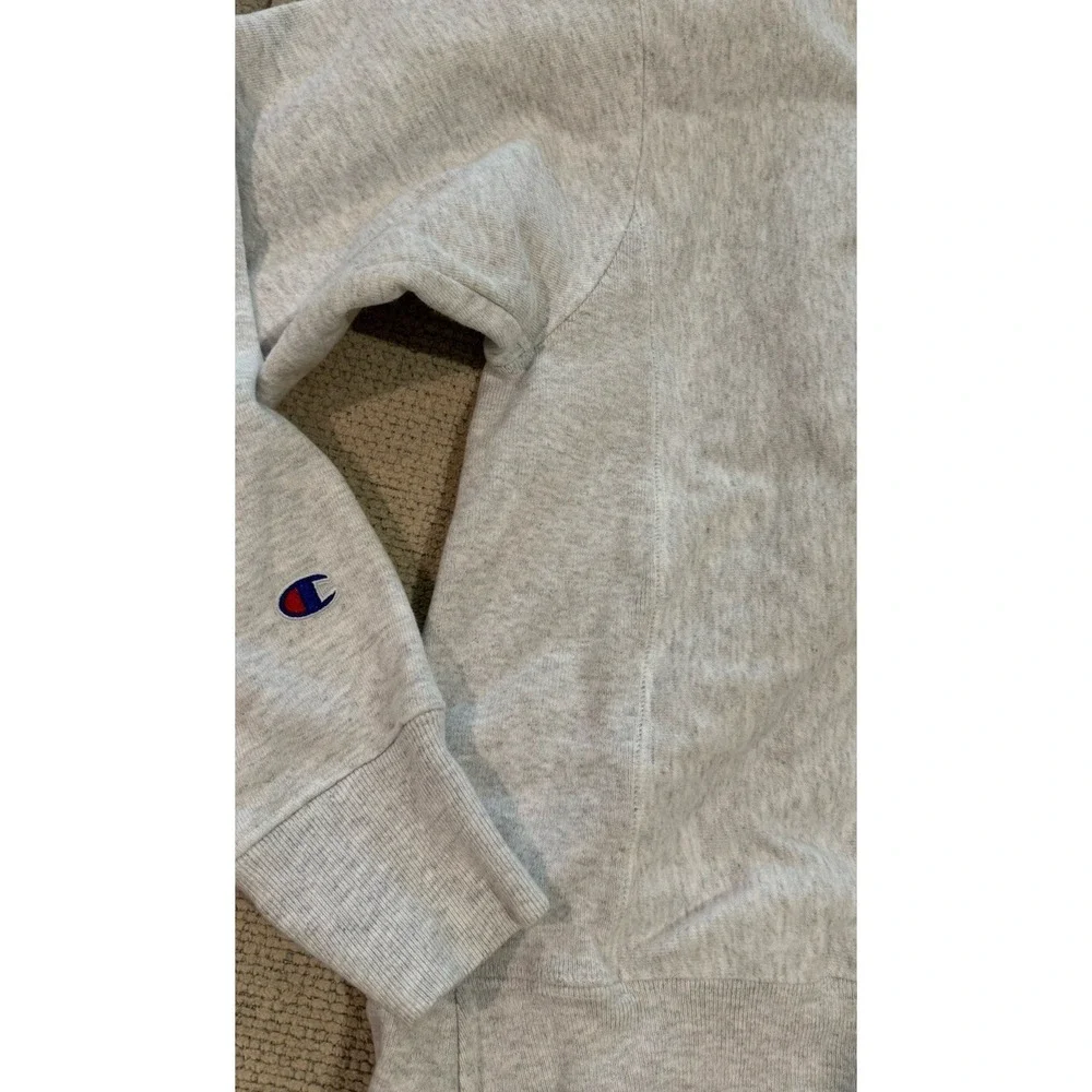 Vintage Champion Reverse Weave ALBRIGHT Heather Gray Sweatshirt M Cotton - Picture 7 of 7